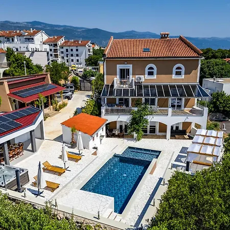 With Heated Pool, Whirpool, View, Near - By Traveler Tourist Agency Krk - Id 2683
