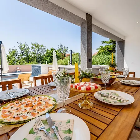 With Heated Pool, Whirpool, View, Near - By Traveler Tourist Agency Krk - Id 2683 Apartamento Novi Vinodolski
